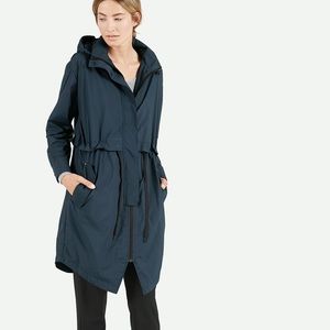 Everlane lightweight anorak rain jacket navy XS